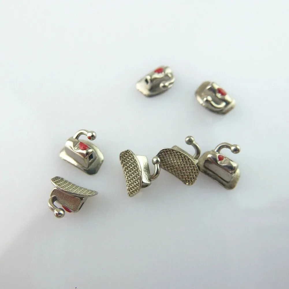 Dental Orthodontic Buccal Tubes 40/200PCs 1ST 2ND Molar Mesh Base Non Convertible Brackets MBT Roth 022 345Hook