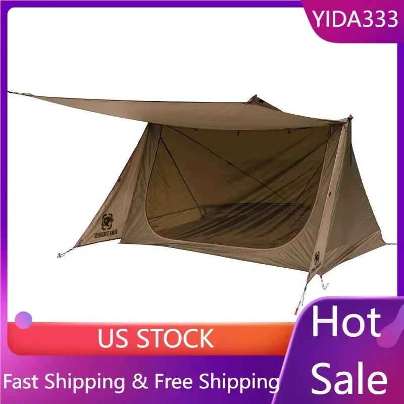 

Backwoods Bungalow Ultralight Bushcraft Shelter 2.0, Backpacking Tent with Canopy 2 Person Waterproof Ripstop