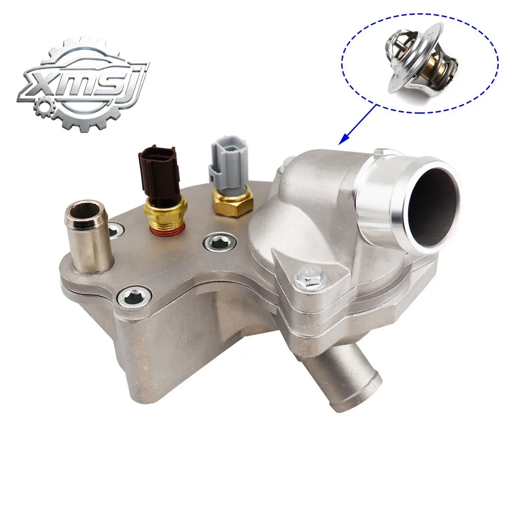 2L2Z8592BA termostato  aluminio, cubierta  carcasa, refrigerante  motor, salida  brida  agua para Ford Explorer Mercur