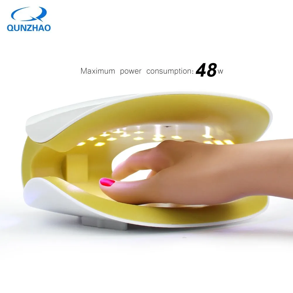 

Nail Polish Dryer Machine Double Light Nails Lamp LED UV 48W Nail UV Lamp 30S/60S Fast Drying Fingernail & Toenail