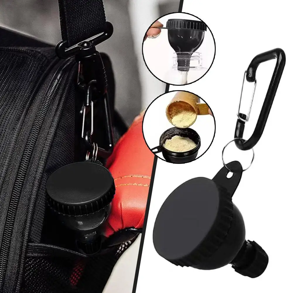 50 مللي صندوق توزيع مسحوق البروتين المحمولة اللياقة البدنية الملحق الحاويات قمع صندوق مسحوق رياضي مانعة للتسرب للمشي لمسافات طويلة #4