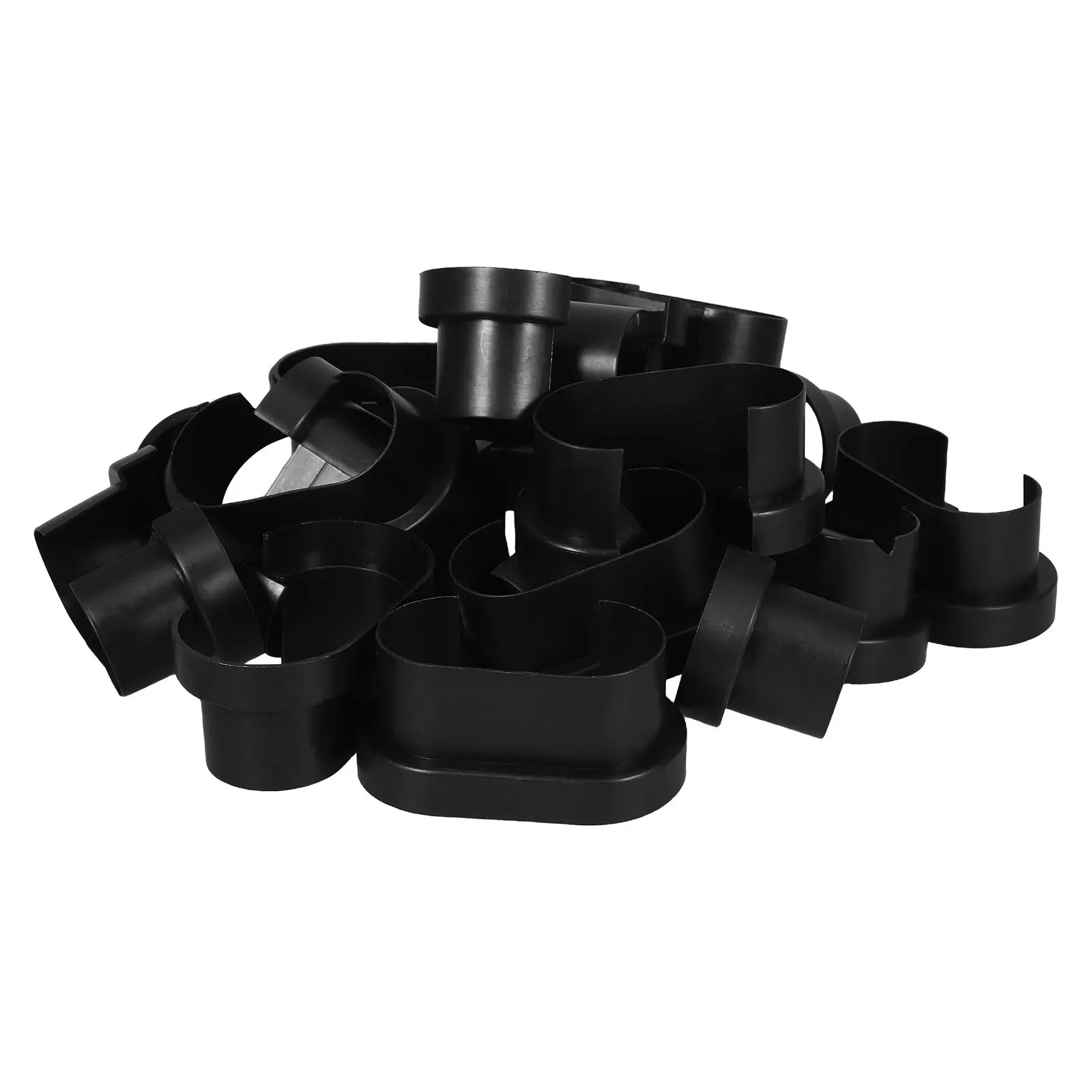 

20Pcs Decorative Oval Railing Post Skirt Post Base Cover Fence Railing Cover Weather-Resistant Garden Balcony School Deck Posts