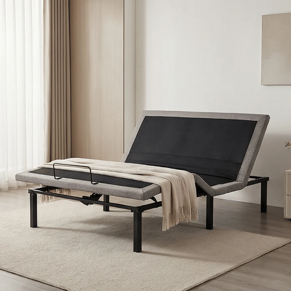 Tecforcare ProSmart Массаж Регулируемый каркас кровати Двухзонный массаж Положения памяти Тихие двигатели Складное электрическое основание кровати для отеля