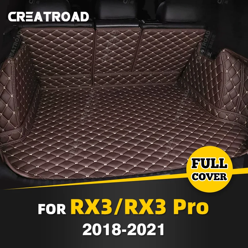 

Auto Full Coverage Trunk Mat For Roewe RX3/RX3 Pro 2018-2021 20 19 Car Boot Cover Pad Cargo Liner Interior Protector Accessories