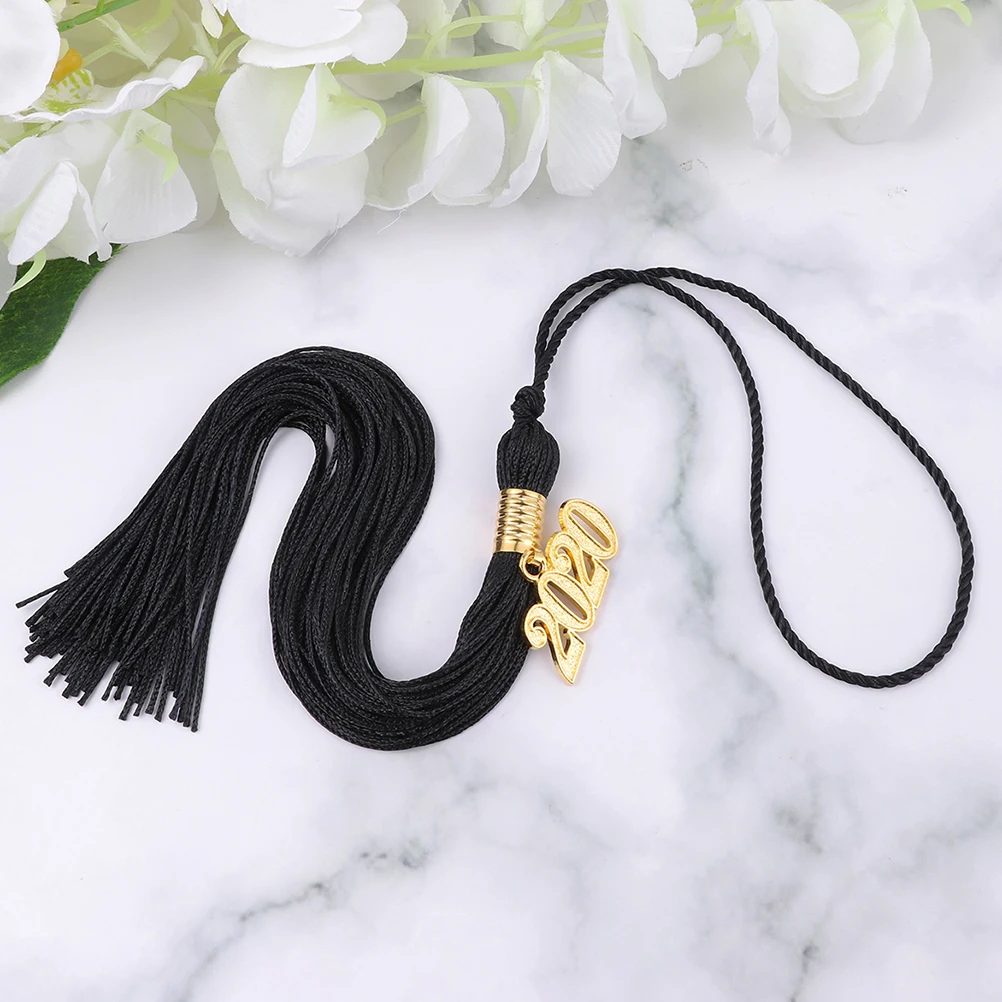 

4Pcs Graduation Tassels 2020 Academic Cap Black Doctor Hat Honor Symbol Graduation Ceremony Decoration Keepsake