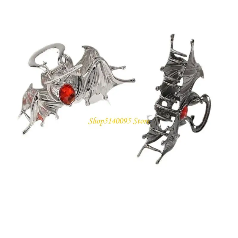 DXAE Large Cats Eye Bat Hair Clip Metal Hairpiin Hair Accessories For Women Girls