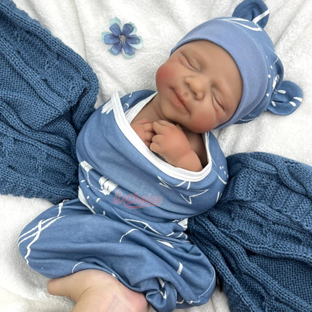 Artista pintado a mano 19 pulgadas Pascale silicona renacido bebé niña/niño realista 3D piel suave toque muñeca lavable para coleccionistas