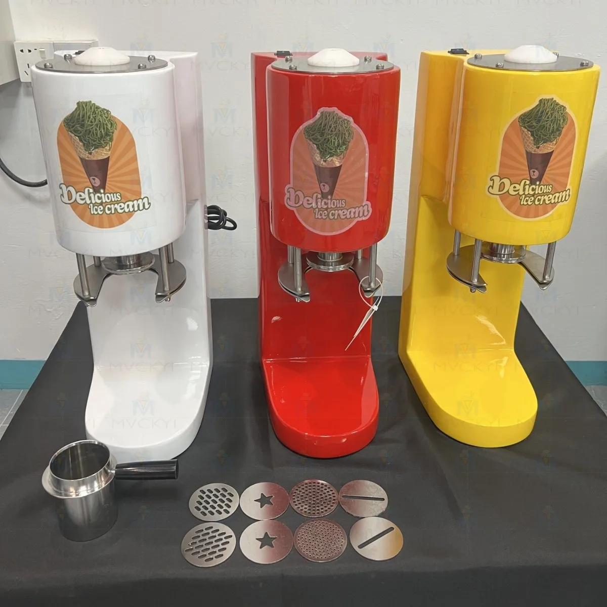 

High Efficiency Commercial Desktop Mont Blanc Ice Cream Machine Italian Spaghetti Gelato Making Equipment