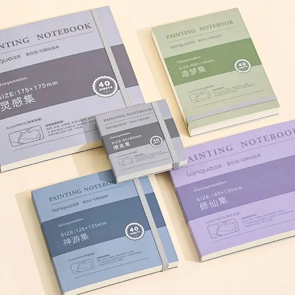 

Толстая бумага, отрывной блокнот для рисования, многоразовый альбом для рисования в твердом переплете, справочник, классические канцелярские принадлежности, мини-книга для рисования