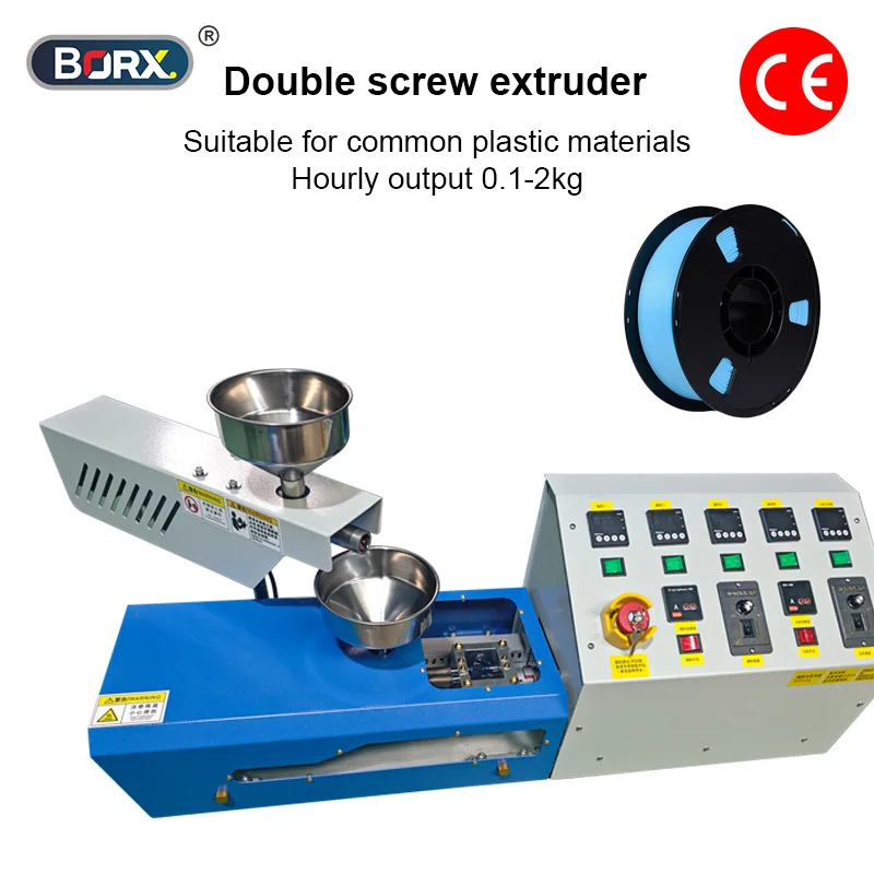 Desktop Twin/ Single  Screw Laboratory Plastic Extruder Machine 220V110V Polymer Injection Molding Equipment for ABS PP PE PVC