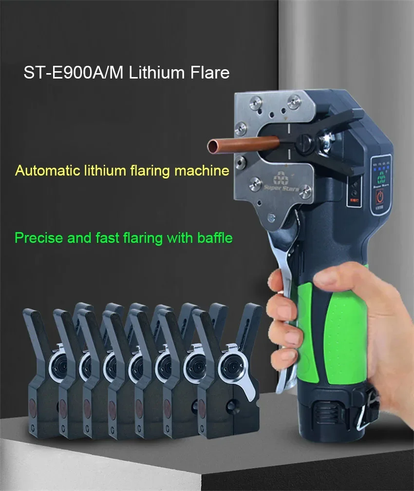 ST-E900A Automatische Lithium-Batterie Elektrische Power Kupfer Rohr Flare Werkzeug Klimaanlage Kühlschrank Cordless Auto Flare – Detail 1