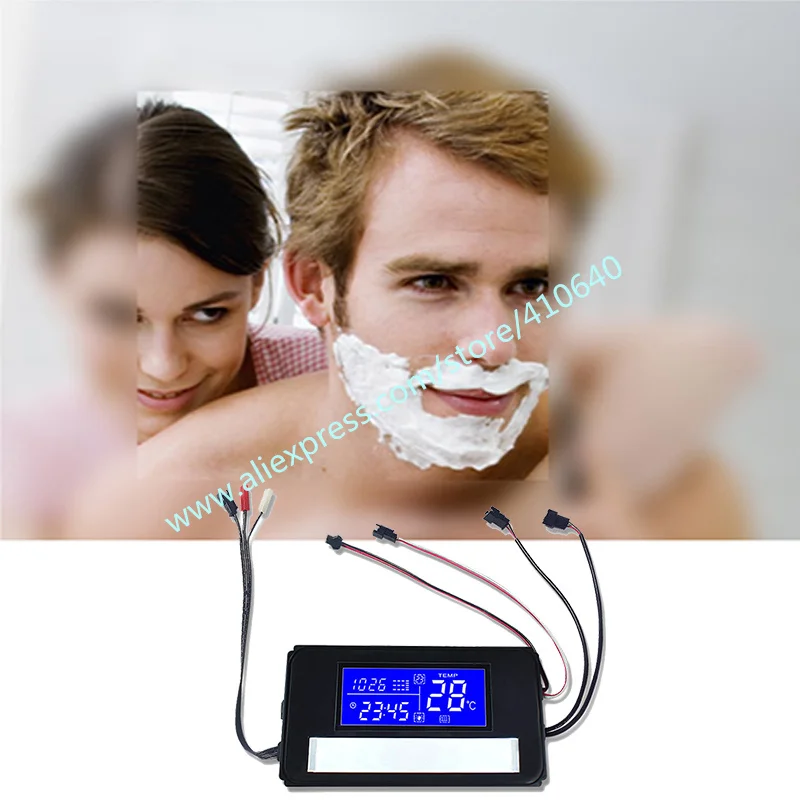 Espelho Inteligente Led Trumsense Exibição de Tempo e Temperatura Compatível com Bluetooth Tela de Toque com Anti-fog K3015cah