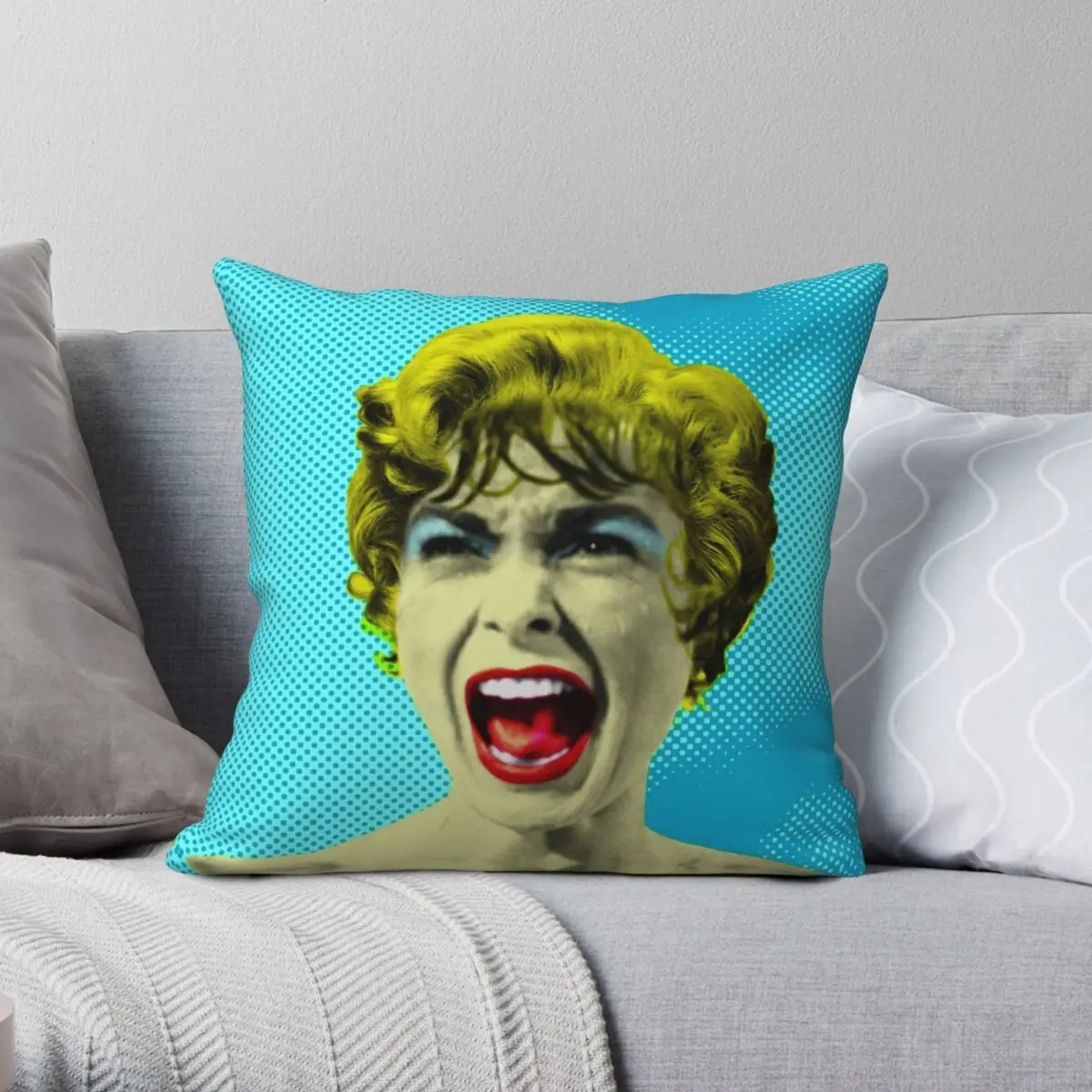 Psycho Janet Leigh Marion Square Pillowcase Polyester Linen Velvet Pattern Zip Decorative Pillow Case Bed Cushion Cover 18