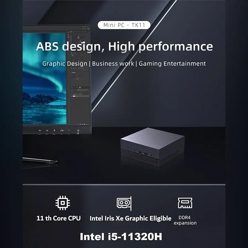 FIREBAT CK11 TK11 Mini PC Gamer Intel I7-10810U I5-11320H Windows 11 DDR4 SSD MiniPC WIFI6 BT5.2 Gaming Desktop Computer