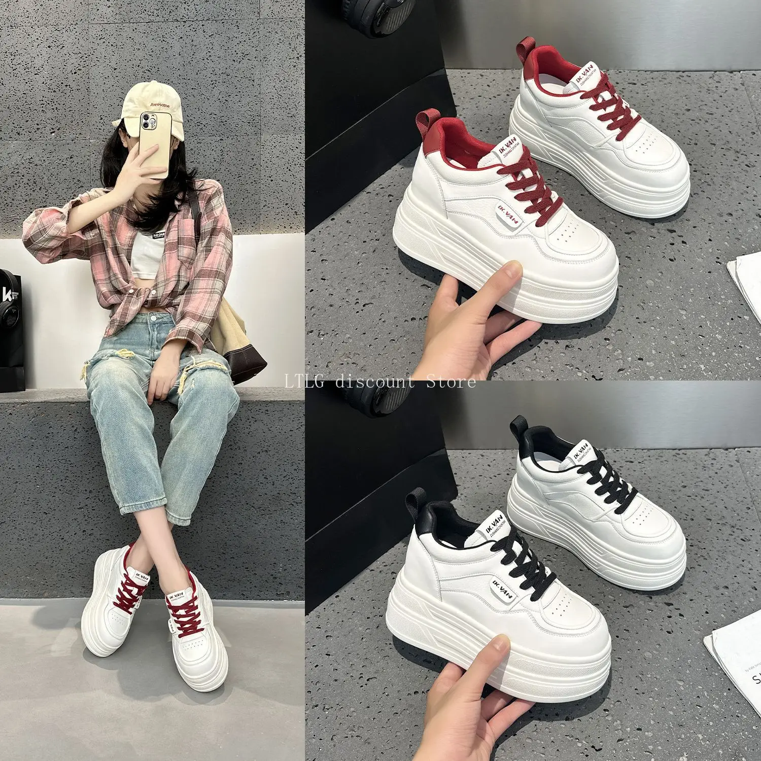 8cm chunky sneaker Student Bo - огляд і ціна Women'S Shoes For Tennis