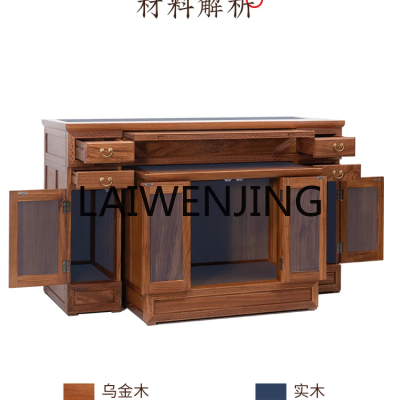 RWJ Altar Zhongtang Guan Gong Worship Buddha Incense Burner Table Household Buddha Shrine Square Table