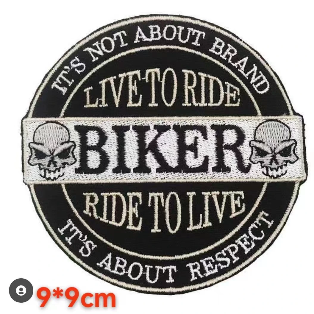 Custom Brand Patches 3pcs/lot Motorcycle Embroidery Iron On Patches for Clothing Jacket Stickers Apparel Accessories Hat Badge