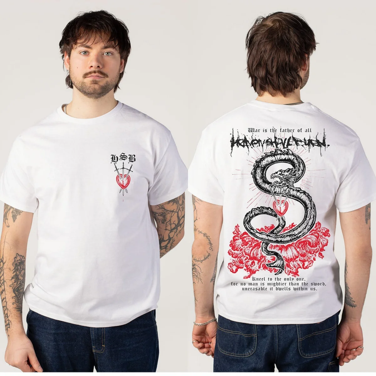 Summer Heaven Shall Burn Graphic Cotton T-shirt Unisex Summer Short Sleeve Fashion Brand Tee Luxury Casual Vintage Tees