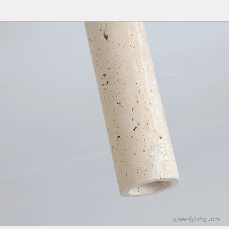 Japanese Wabi Sabi Style Yellow Cave Stone Cylindrical Ceiling Light Modern Simple Entrance Hallway Light Homestay Retro Lamp