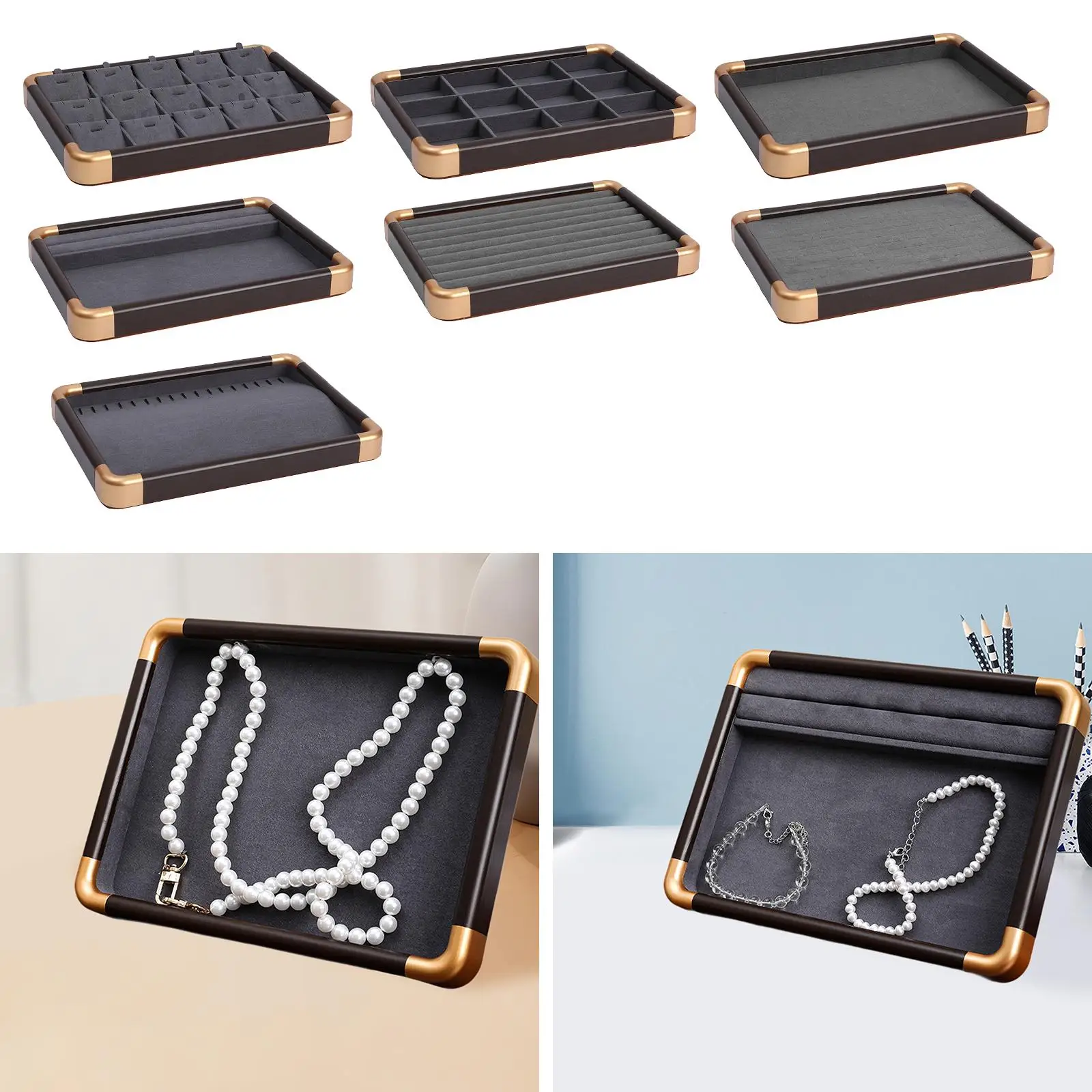 Earring Storage Tray Organizer for Countertop And Nightstand