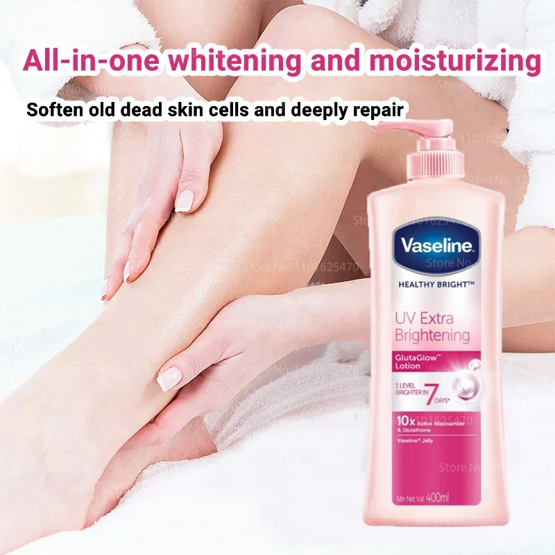 

400mlVaseline Body Lotion Niacinamide Moisturizing Whitening Moisturizing Autumn and Winter Fragrance Long-lasting Body Lotion