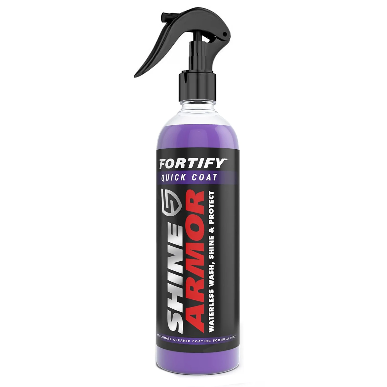 SHINE ARMOR Fortify Quick Coat: Cera Automotiva Cerâmica em Spray para Lavagem a Seco, Polidor Hidrofóbico de Camada Superior
