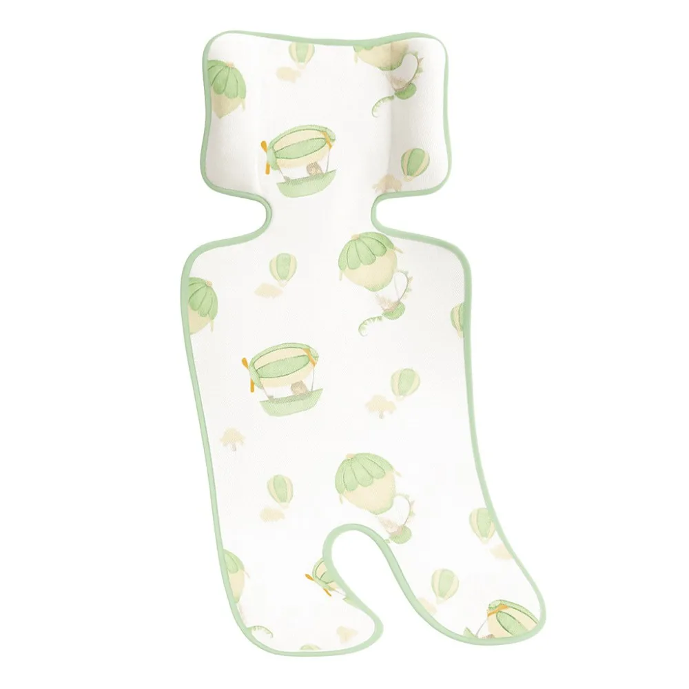 

Мягкая ледяная шелковая подушка для сиденья детской коляски, моющийся дышащий коврик-холодильник для коляски, противоскользящая охлаждающая подставка для коляски, коляска