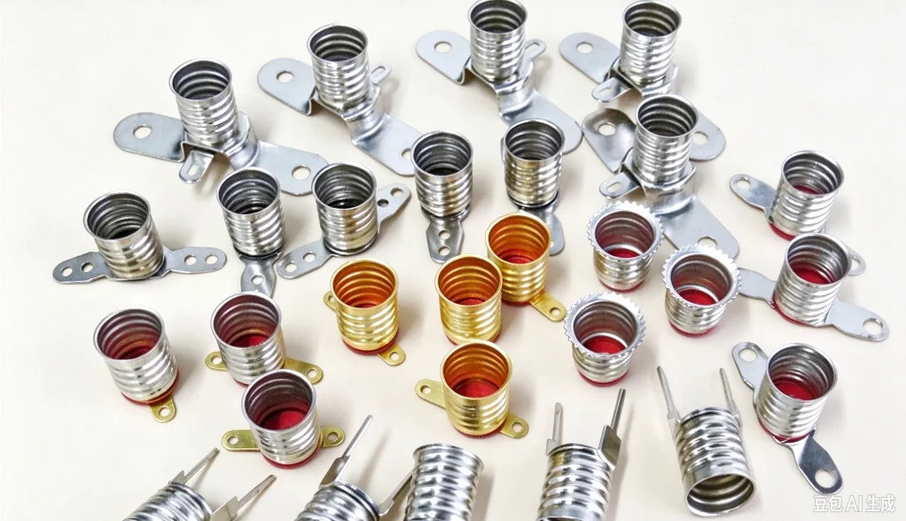1000pcs E10 small bulb lamp holder screw type lamp holder old-fashioned flashlight lamp holder