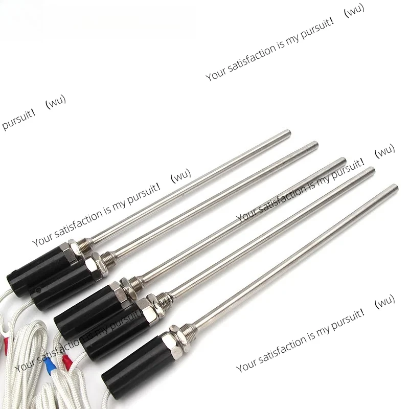 For thermocouple 200mm M12 K PT100 temperature sensor, length 1/2/3/4/5 meters 0-600 ° C thread probe