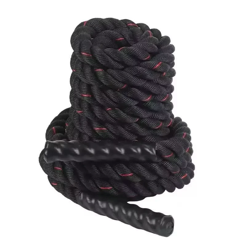 Heavy Duty Durable Polyester Fiber Battle Rope - 9/12/15 meters in length for comprehensive fitness training, bodybuilding