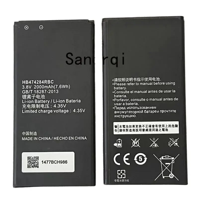 

10PCS 2000mAh HB474284RBC For Honor 3C Lite C8816 C8816D G521 G615 G601 G620 Y635 Y523 Y625-U32 Y625 Y625-U51 Battery