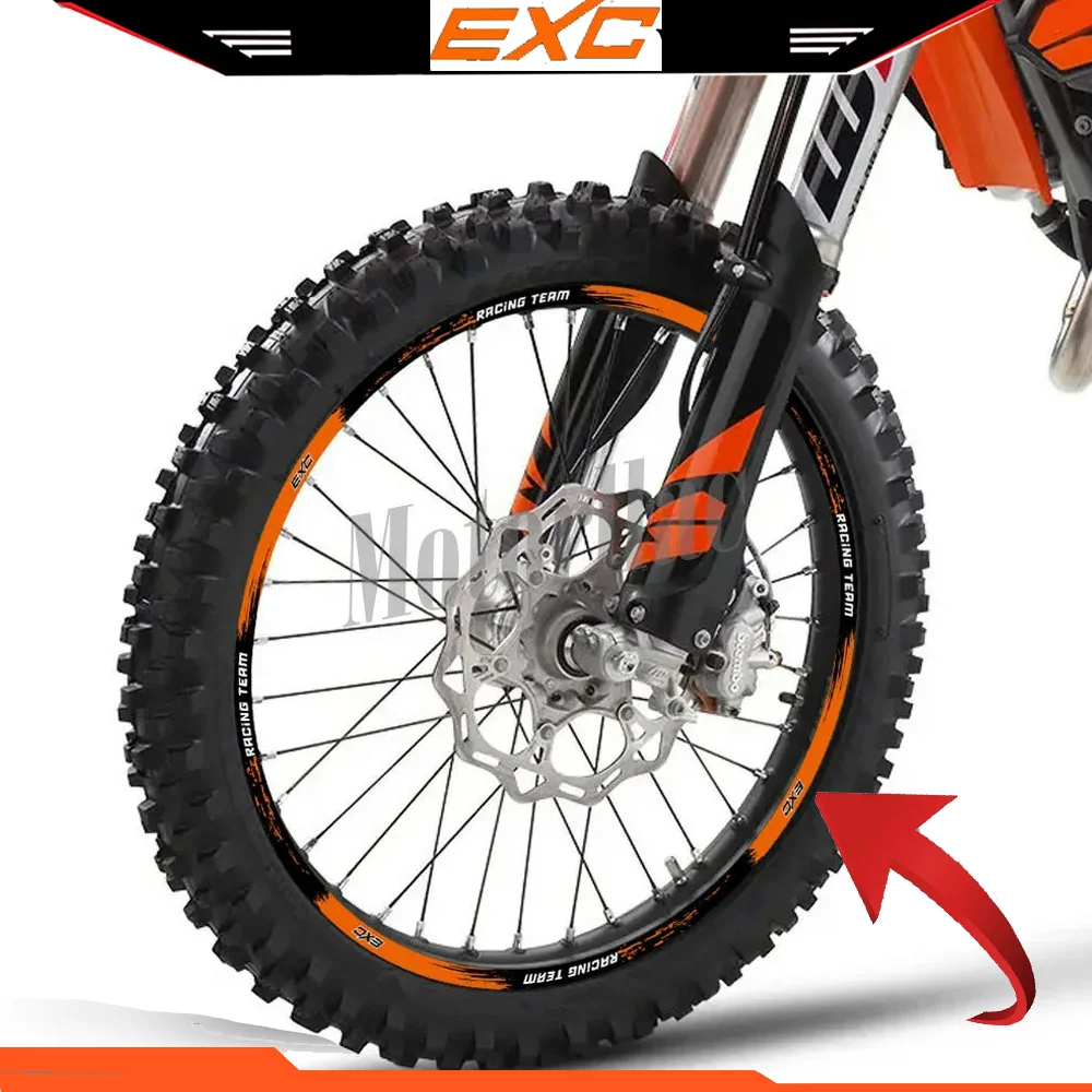 For KTM EXC EXCF Wheel Sticker Motorcycle accessories F 125 150 200 250 300 350 400 450 500 520 525 530 2012 2013 2014 2016 2024