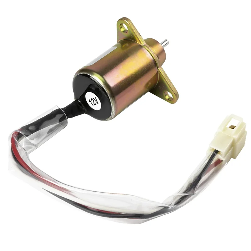 Fuel ShutOff Solenoid for 12V Yanmar Engine Takeuchi 1503ES-12S5SUC5S Stop Solenoid Part 17594-6001-4 SA4569T SA-4562T