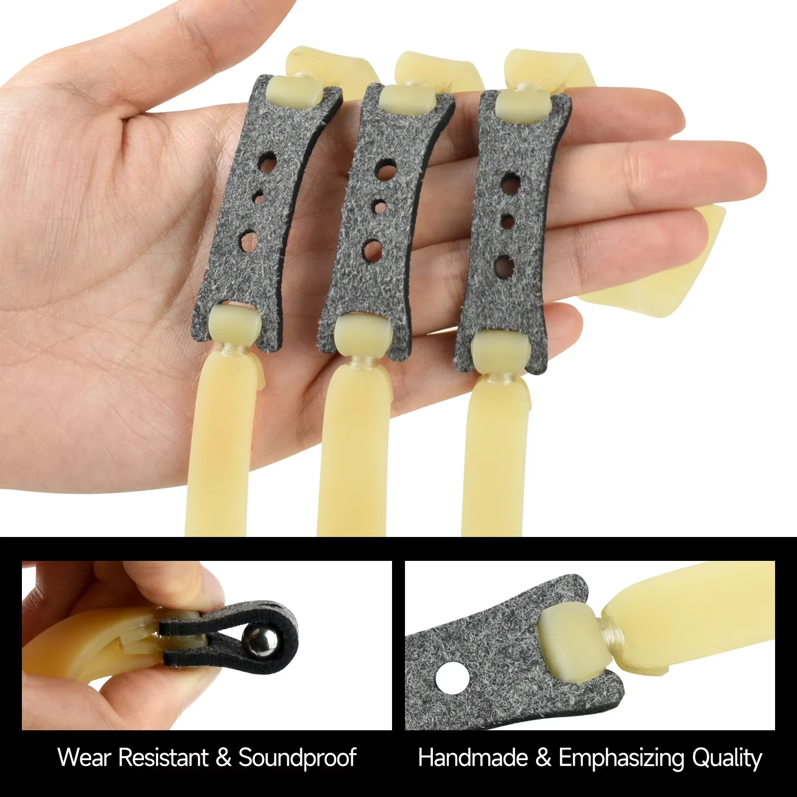 1.5/2.0MM Thick Slingshot Bands - High-Strength Fast-Rebound Flat Rubber Toy for Shooting Accessories​