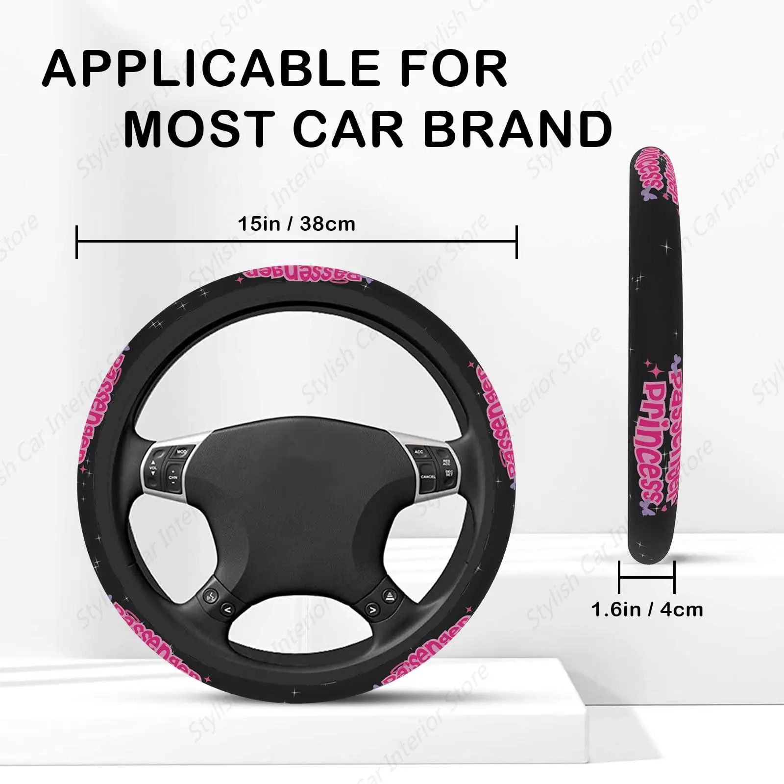 مثير الشفاه يطبع غطاء عجلة القيادة معظم السيارات العالمي 15 بوصة قسط عدم الانزلاق الخيال العلمي الملونة عجلة القيادة حامي