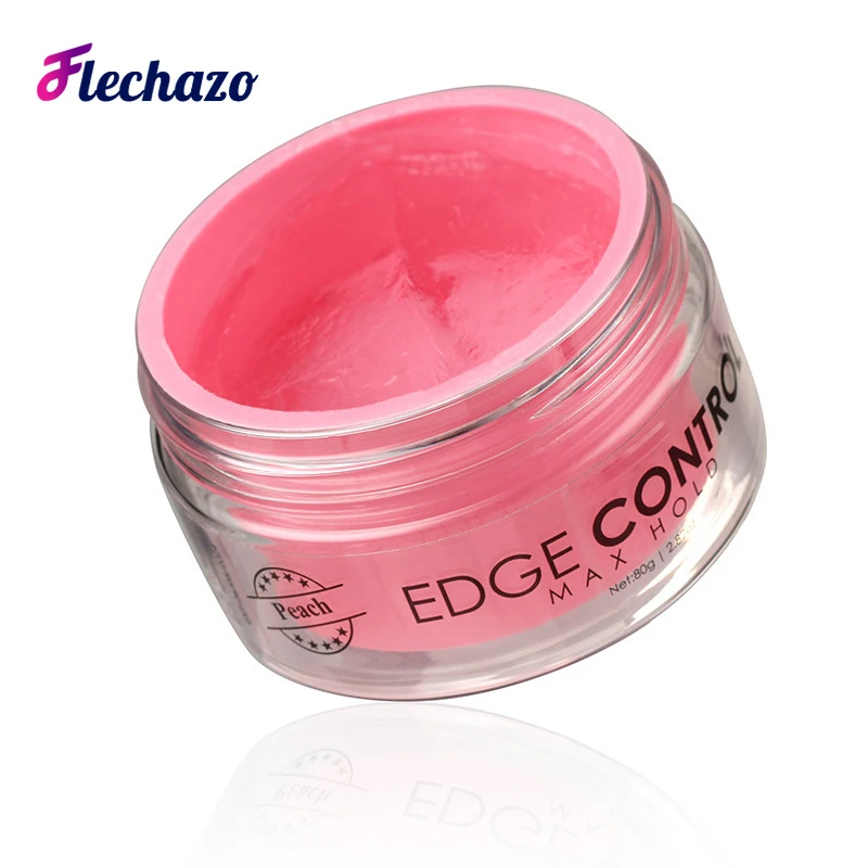 Flechazo Edge Control for Natural 4C Hair, Strong Hold Baby Hair Edge Control Gel With Edge Brush Set, Sweet Smell Edges Control