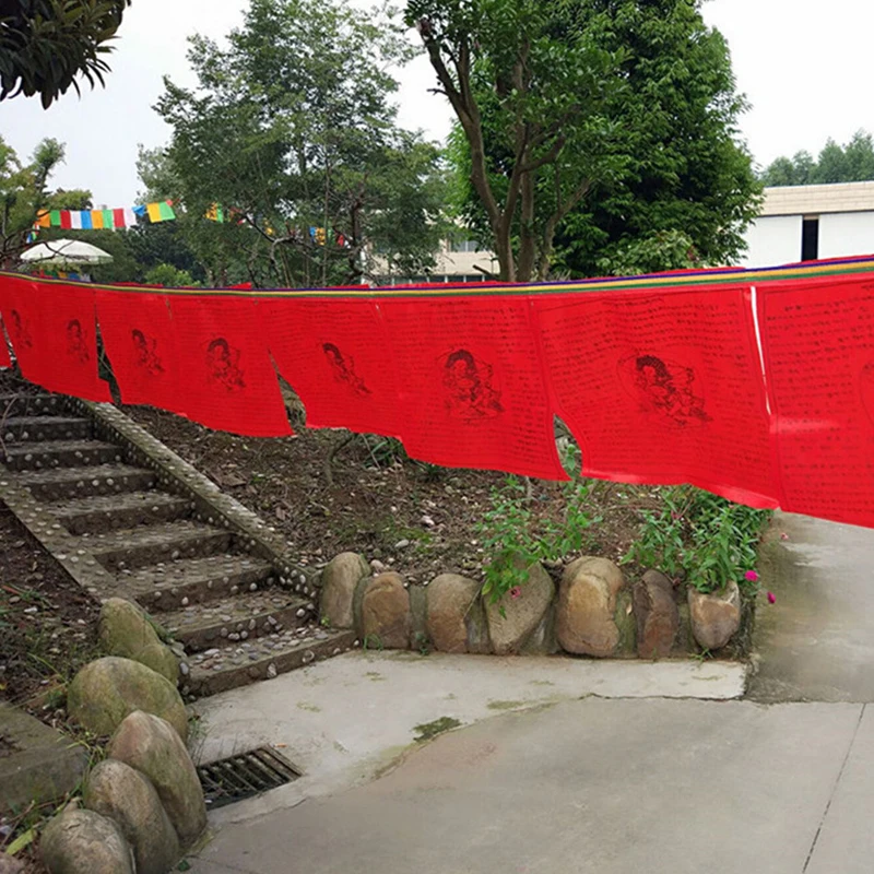 Religious Flag Tibetan Buddhist Prayer Flag Tibet Lung Ta Banner Scriptures FlagHot