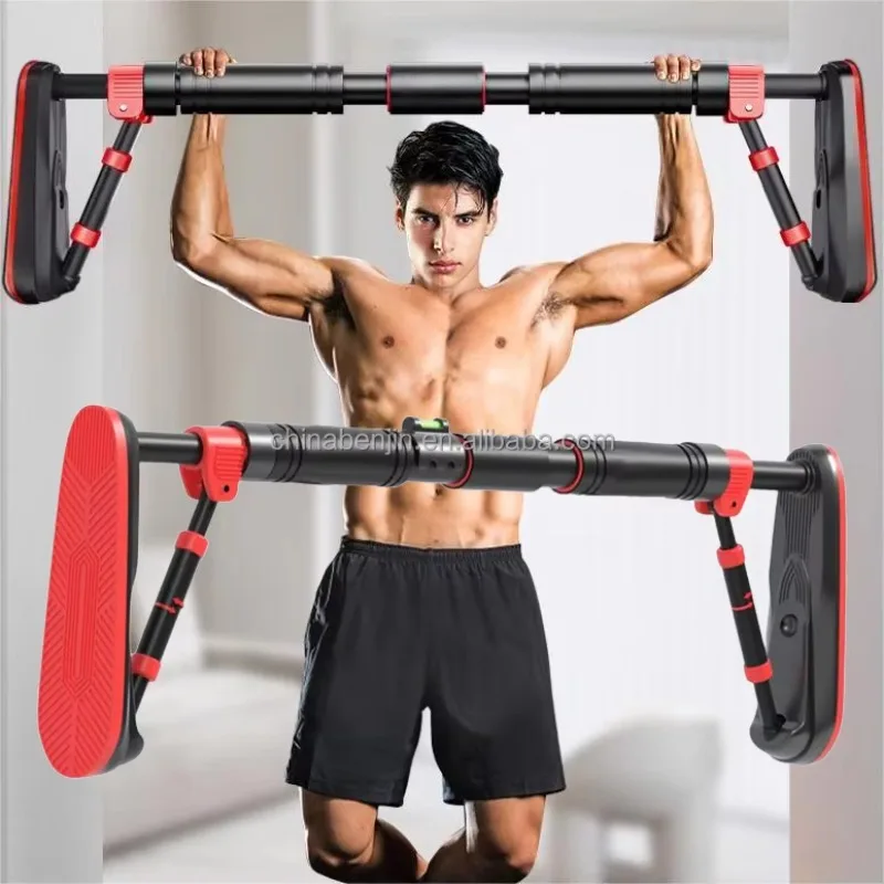 قضيب سحب للمدخل مع شريط مساعد لتدريب الذقن للتمرين المنزلي