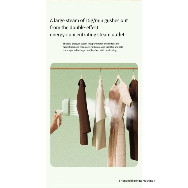 

【A SPECIAL SURPRISE】Rotating Handle Garment Steamer-Compact Folding Handheld Steam Iron-220V Travel Version With US Plug