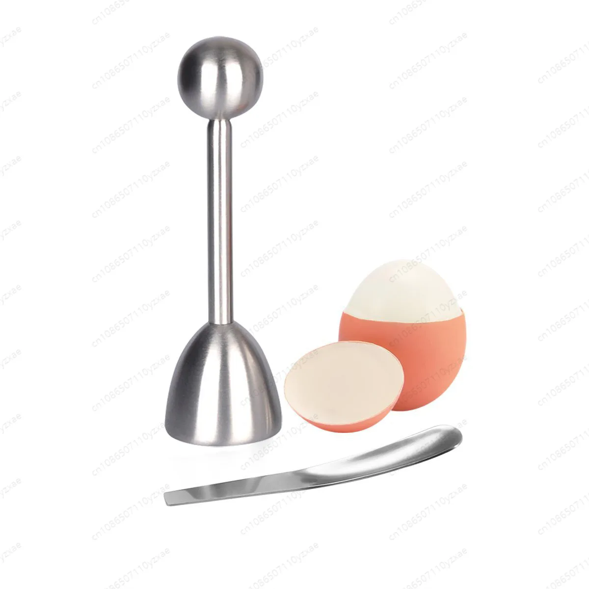 

5-Piece 304 Stainless Steel Egg Tool Set, Includes Egg Cracker, Separator, Spoon, Holder & Whisk, Kitchen Gadgets
