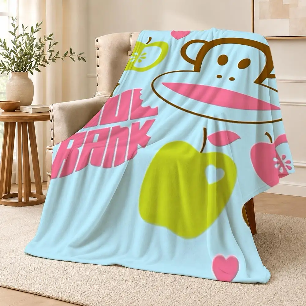 Fashion P-Paul Frank Julius Monkey Y2K Throw Soft Flannel Throw Blanket for Couch Bed Sofa Warm Cozy Lightweight All Season