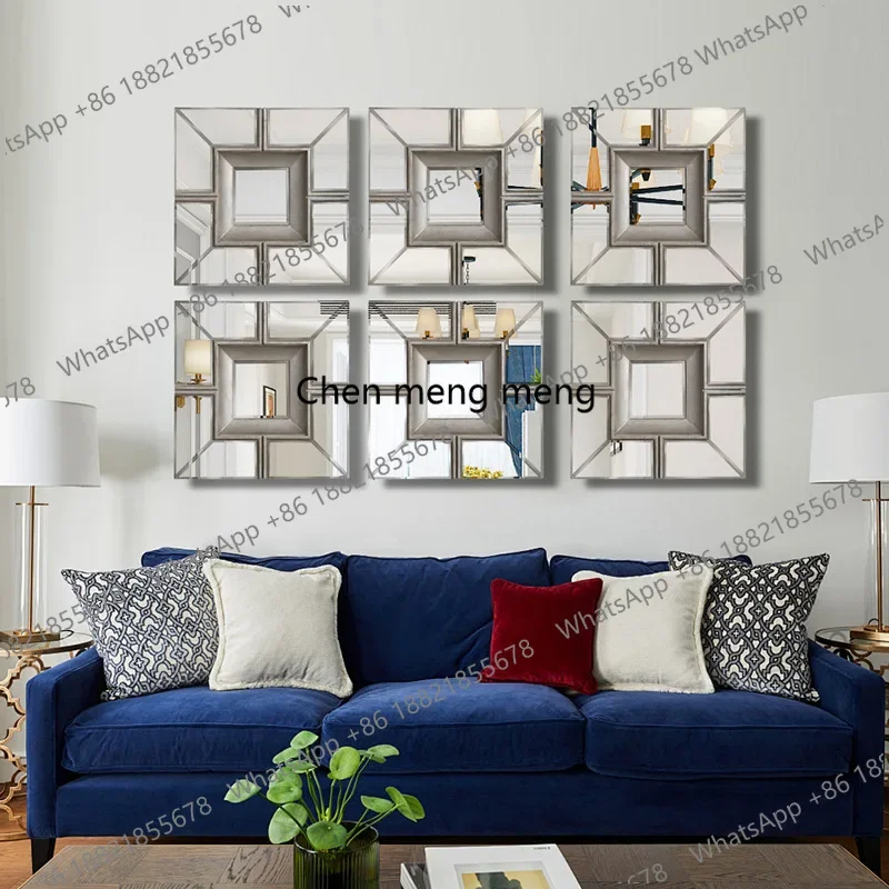 Modern minimalist decoration, living room wall hanging, corridor wall hanging combination, light luxury enigma mirrorzG185