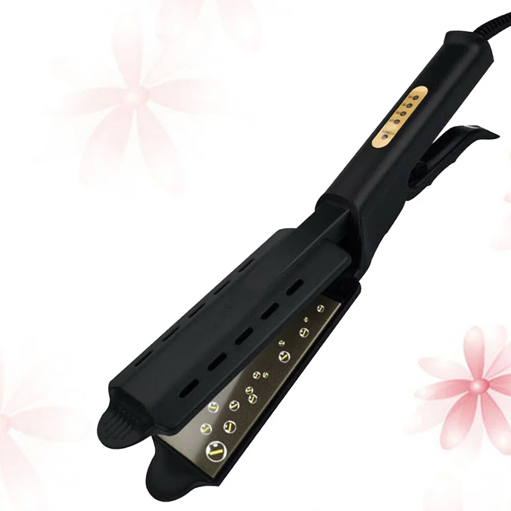 

Четырехскоростной термостат, прямая шина для волос, титановая хрустальная панель, натуральные отрицательные ионы, выпрямитель для волос, челка, парикмахерская