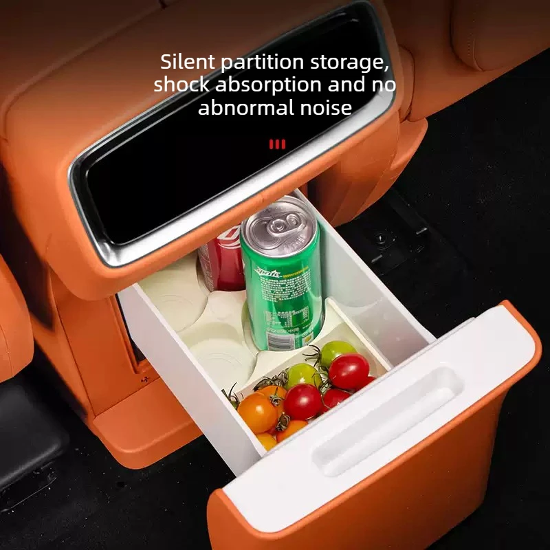 For AITO 9 2026 Car Refrigerator Silicone Pad Fixed Beverage Grid Anti Slip and Shockproof Storage Pad Car Interior Accessories