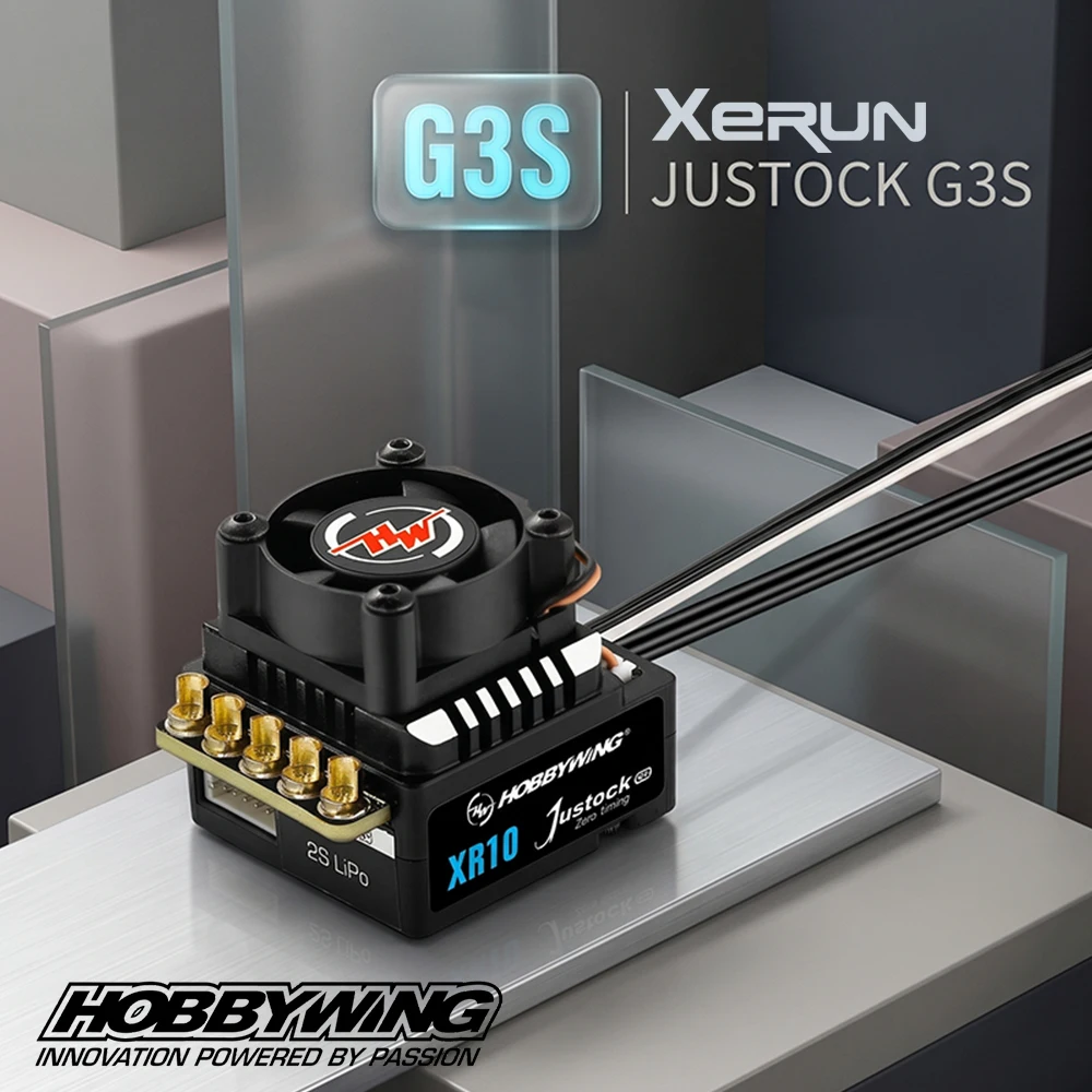 Hobbywing XeRun XR10 Justock G3S 60A Sensored Brushless ESC For 1/10 1/12 Scale RC Model Car On-road Off-road Accessories