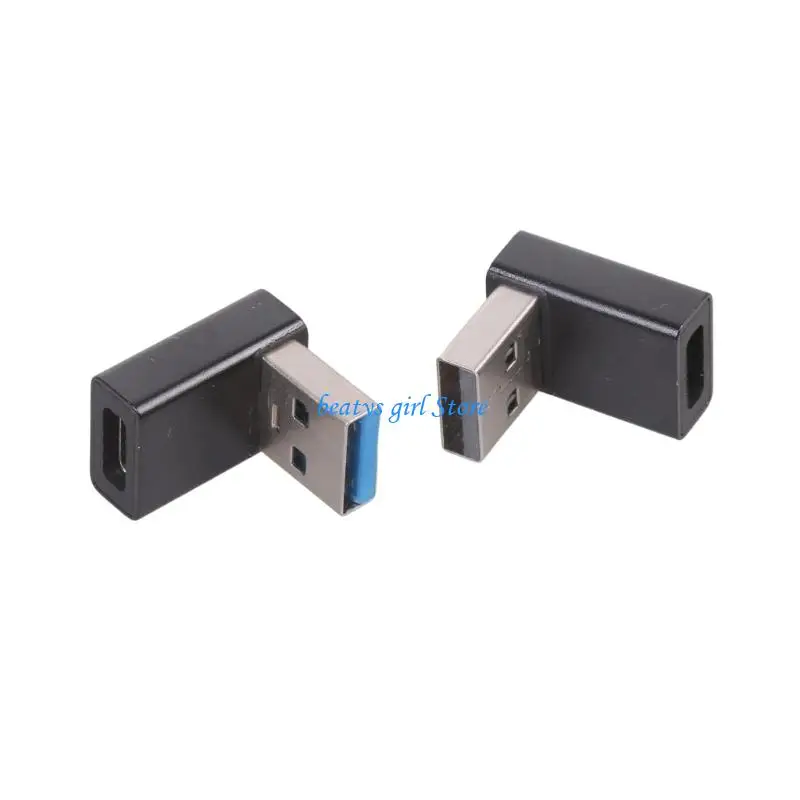 

C7AB 2Pcs/set Portable USB to Type C Converter Adapter for USB C Earphone Laptops