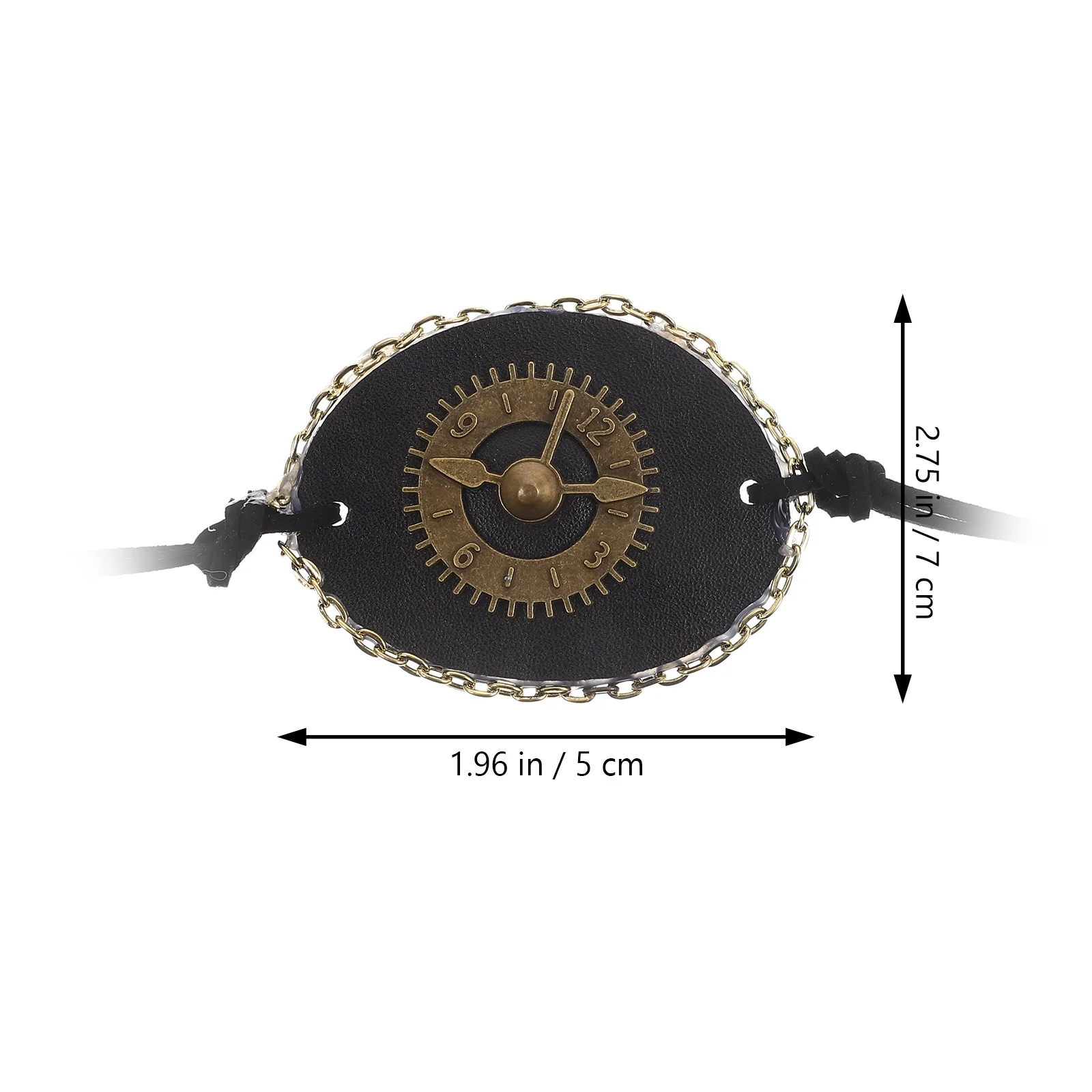 

Single Eye Patch Retro Punk Design Lightweight Comfortable Party Cosplay Eye Cover Halloween Pirate Accessory Party Accessory