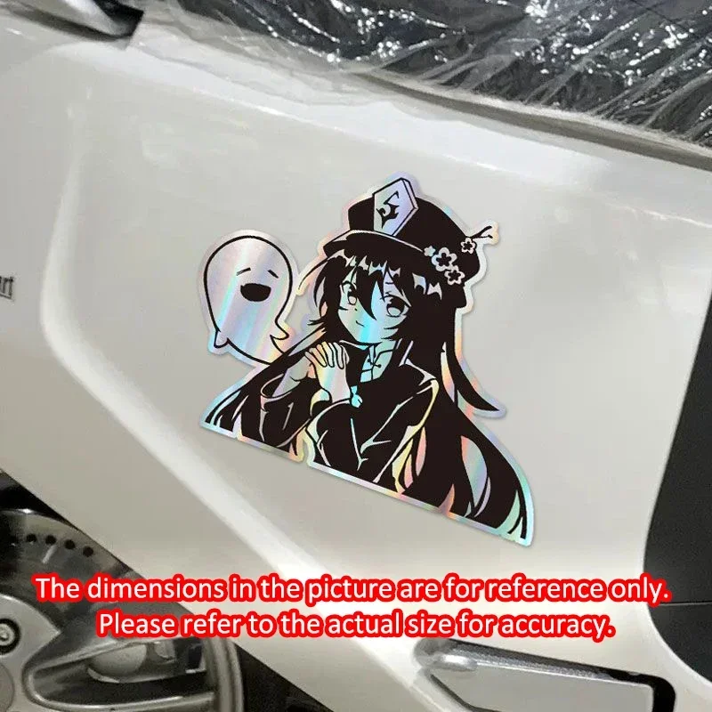 18/30cm Genshin Impact Beelzebul Raiden Shogun Ei Sexy Girl Game Stationery Sticker Reflective Laser Decals Toys School Supplies