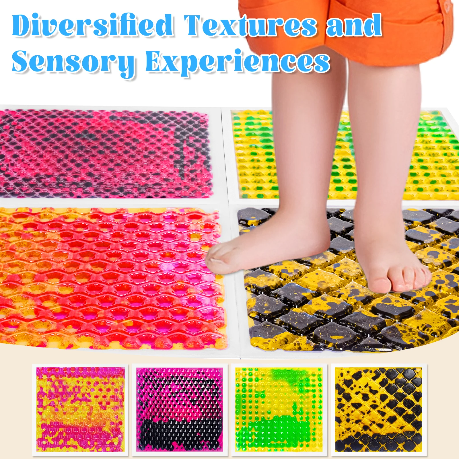 Visual Sensory Toys for Children Document Fun on Sensory Mat Educational Toy for Kids Developmental Learning Playmat