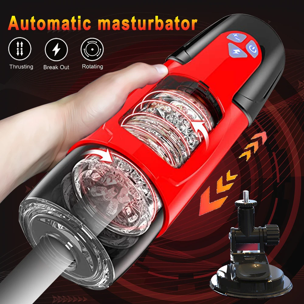 Vibrator Vagina Pussy Male Masturbator Sex Toys Automatic Cup Pussys for Men Vibrating Massager Penis Pump Sextoy Man Suction